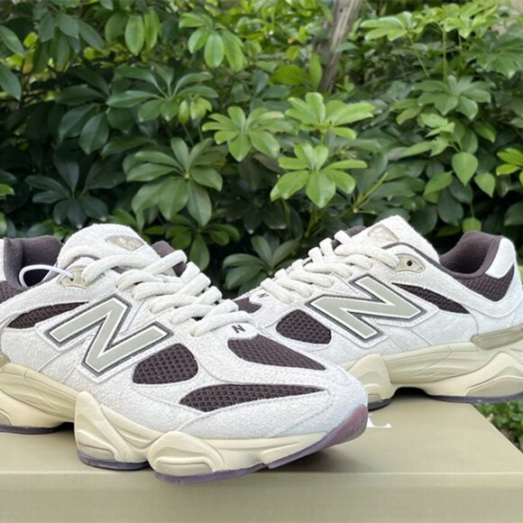 New Balance 9060 Mens Sneakers in Beige and Brown - Picture 8 of 14